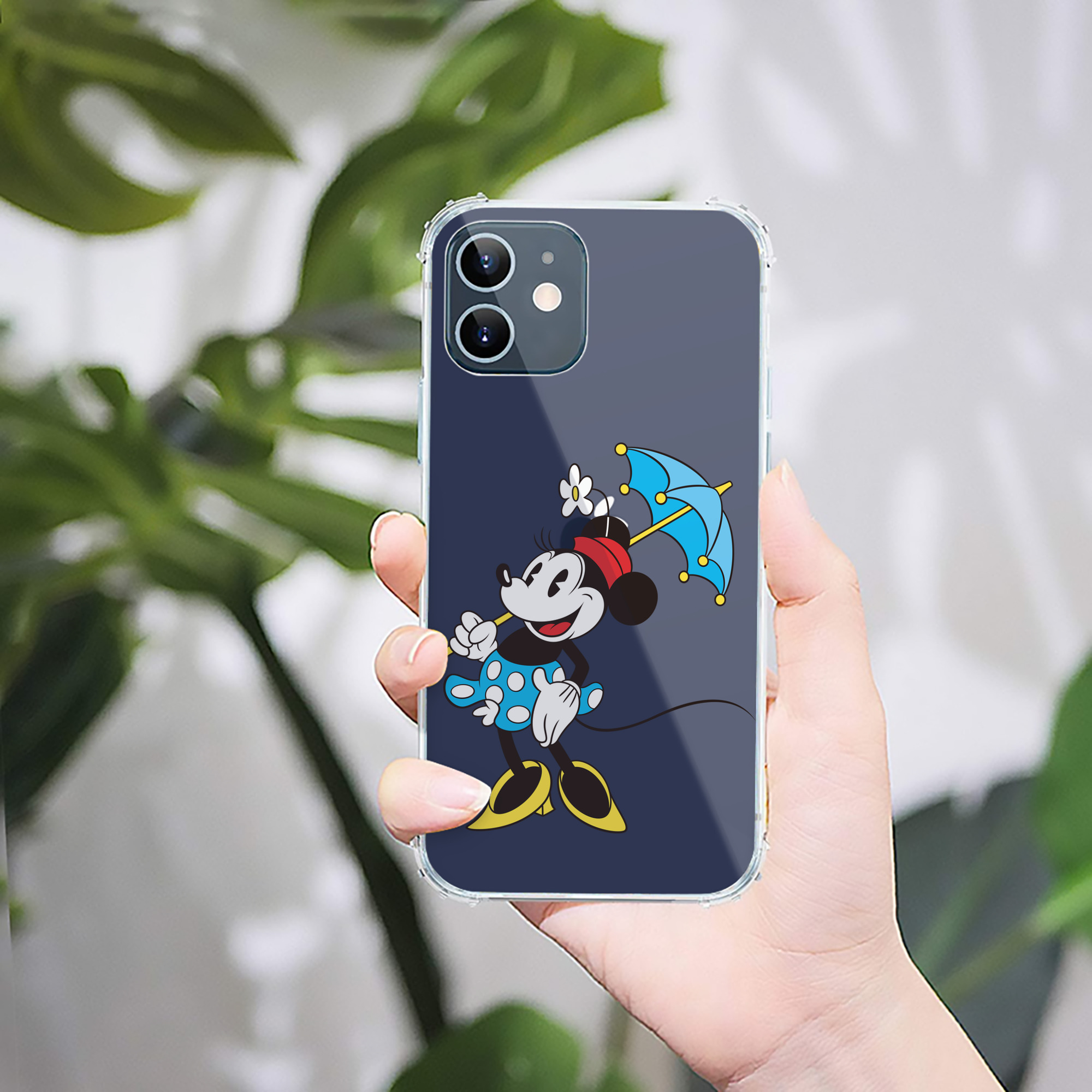 （画像用） ミッキーマウス Mickey Mouse 【iPhone 12シリーズ対応】透明スマホケース（クリアソフトケース）